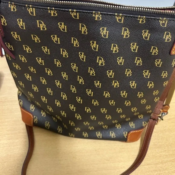 Dooney & Bourke Black and Brown Crossbody Bag - Picture 6 of 16
